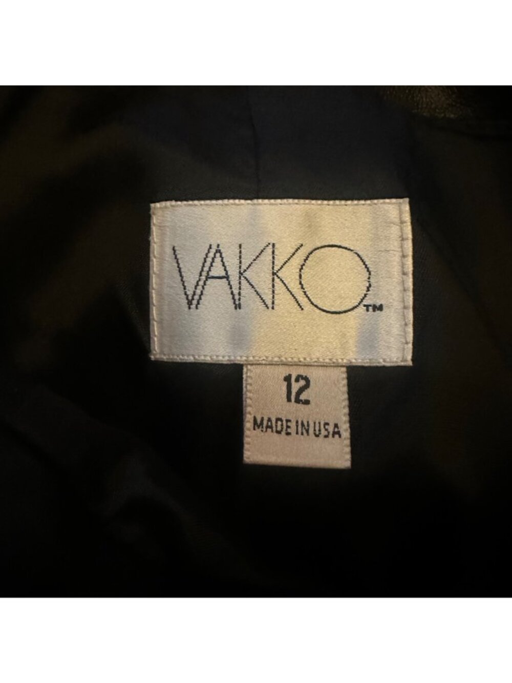 Vakko Womens Black Leather Pants Size 12 Made In USA - Picture 6 of 8